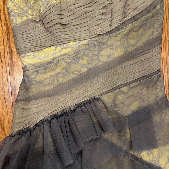 BCBGMAXAZRIA RUNWAY Strapless Lace Cocktail Dress - Picture 6 of 9